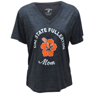 Cal State Fullerton Mom V-neck - Navy